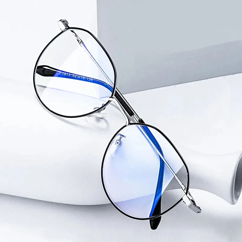 Metal Round Anti Blue Light Glasses