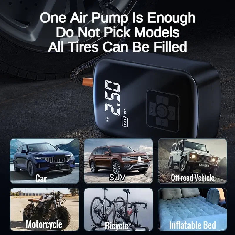 Car Air Compressor Electric Tire Inflator Pump