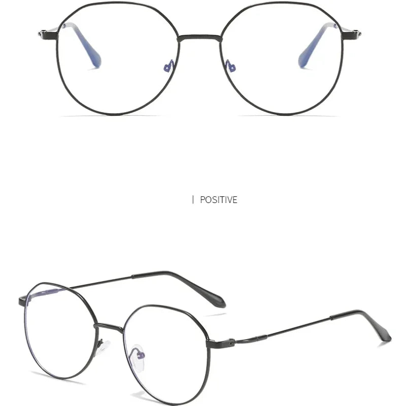 Metal Round Anti Blue Light Glasses